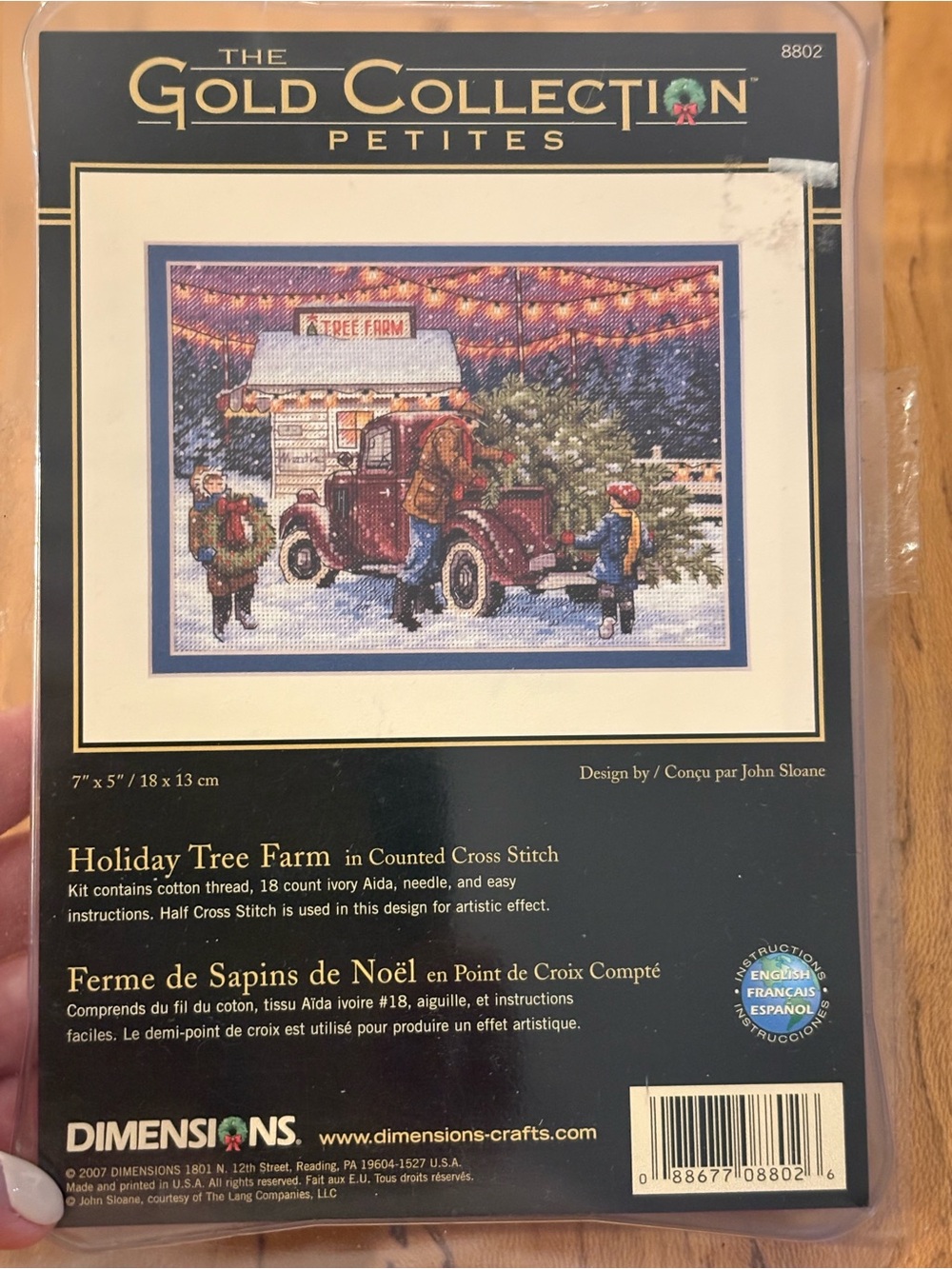 Dimensions Gold Collection Petites Holiday Tree Farm Cross Stitch Kit 8802 2007